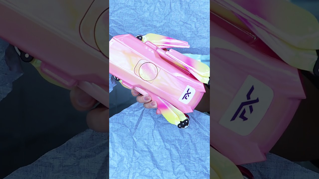 Versatile gradient pink aerial drone for photography