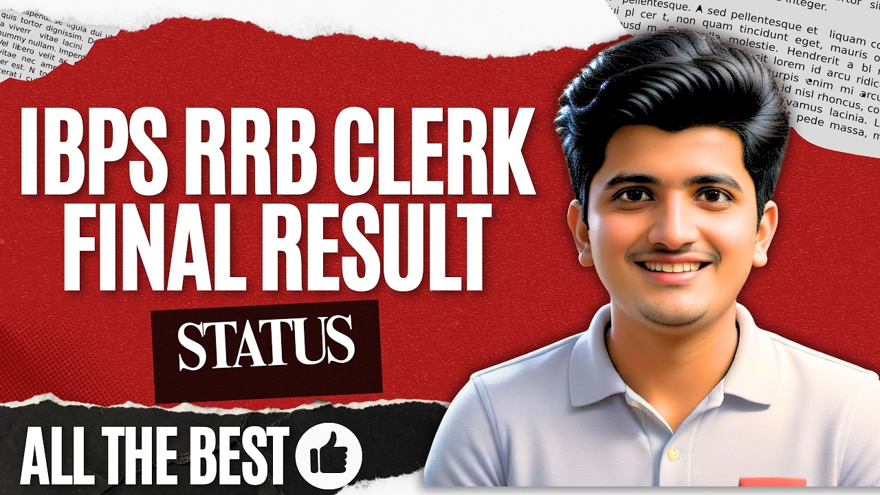 IBPS RRB CLERK FINAL RESULT