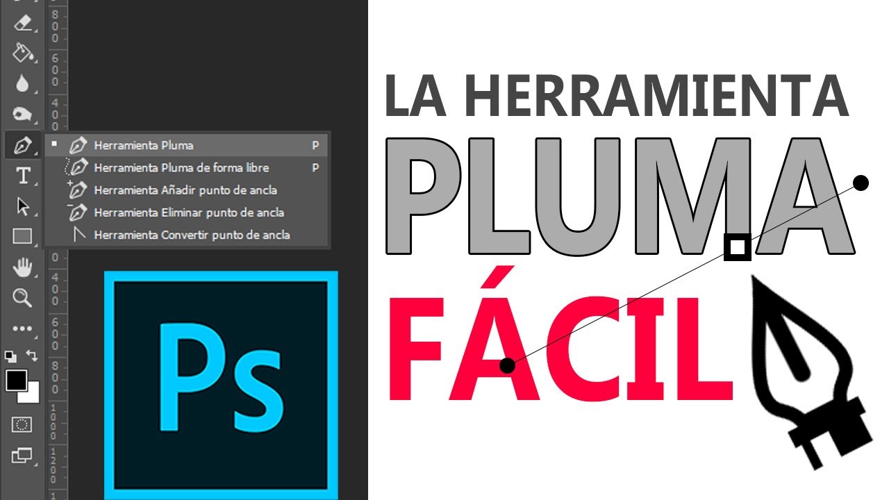 Tutorial Herramienta Pluma en Photoshop - FÁCIL!
