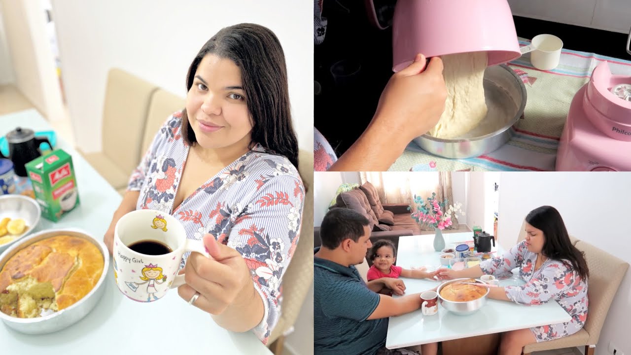 PRIMEIRO CAFÉ DA MANHÃ NO APÊ NOVO 😍 FOI TÃO ESPECIAL ❤️ PÃO CASEIRO DE LIQUIDIFICADOR 🥖🍞