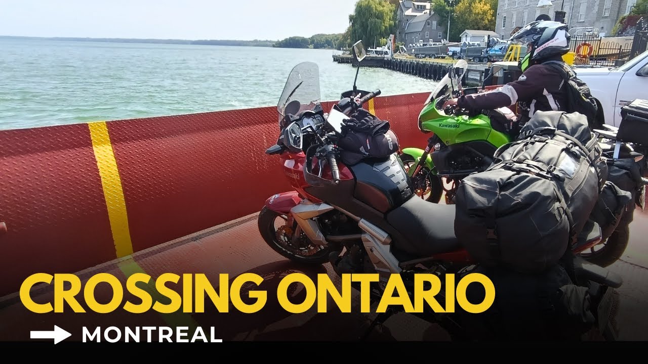 Motorcycle Trip Canada & Alaska - Crossing Ontario to Montreal, CA