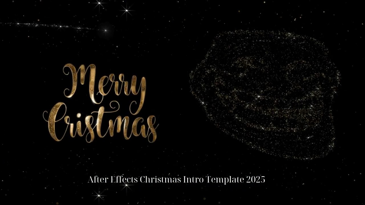 After Effects Christmas Intro Template 2025