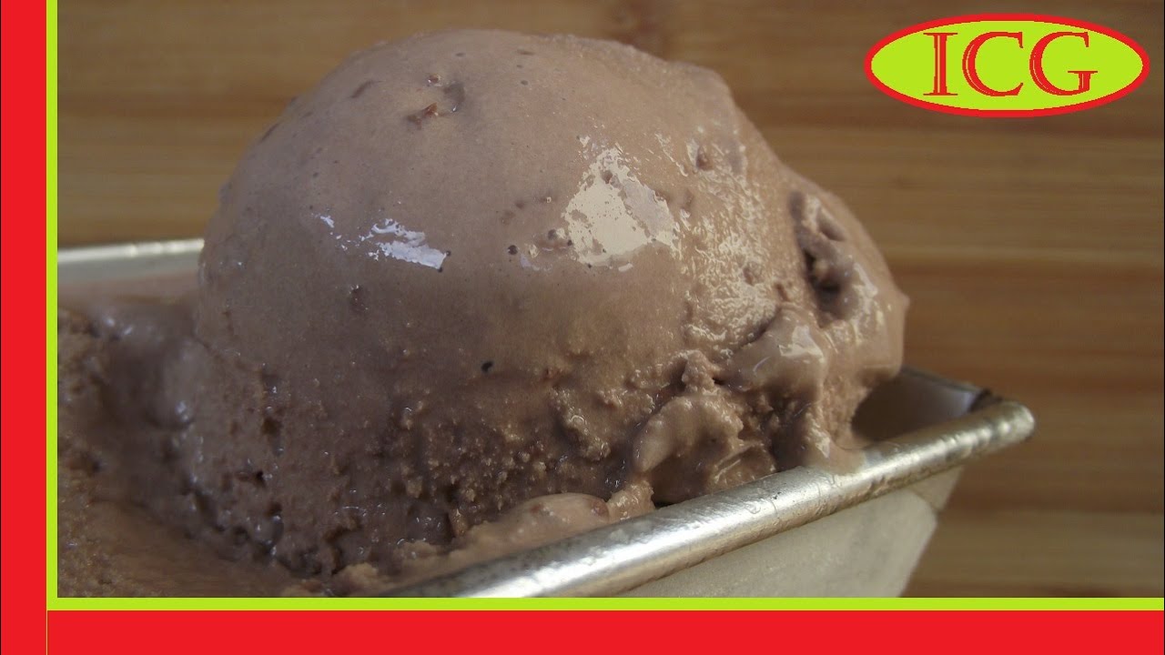 Helado casero  de chocolate