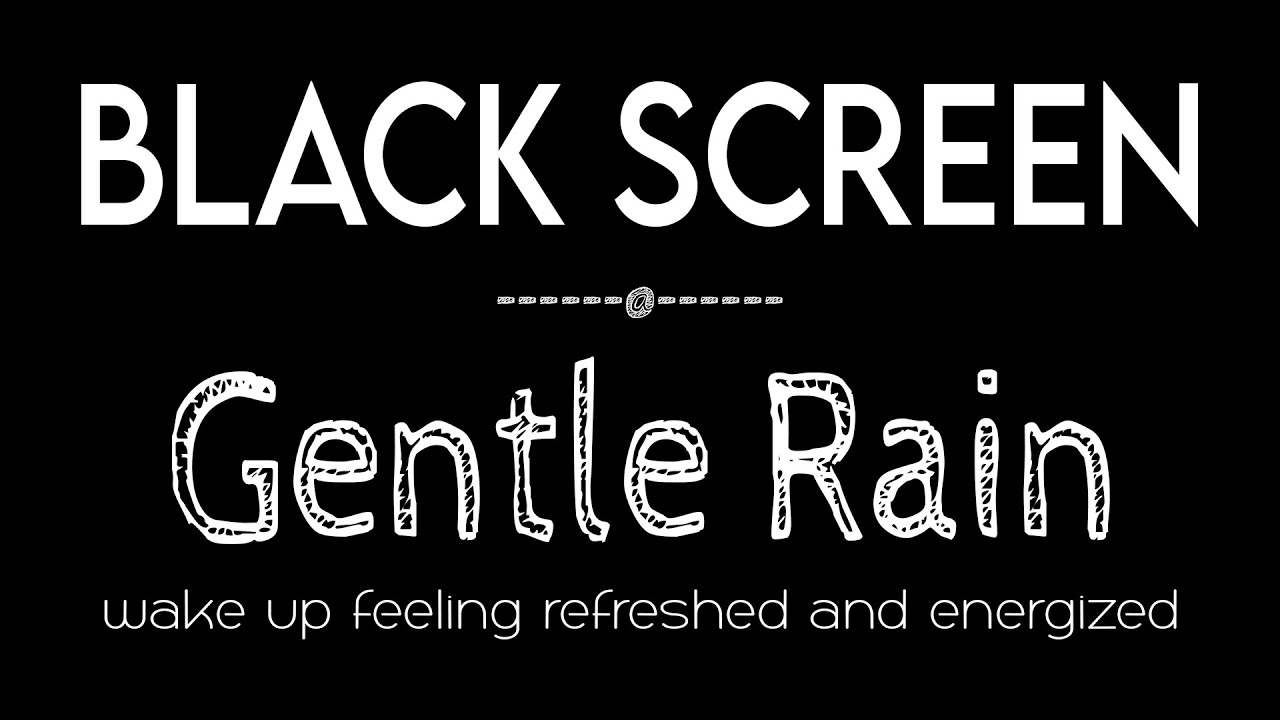 Gentle Rain Sounds for Instantly Sleep Black Screen | Rain to Relaxation & Meditation