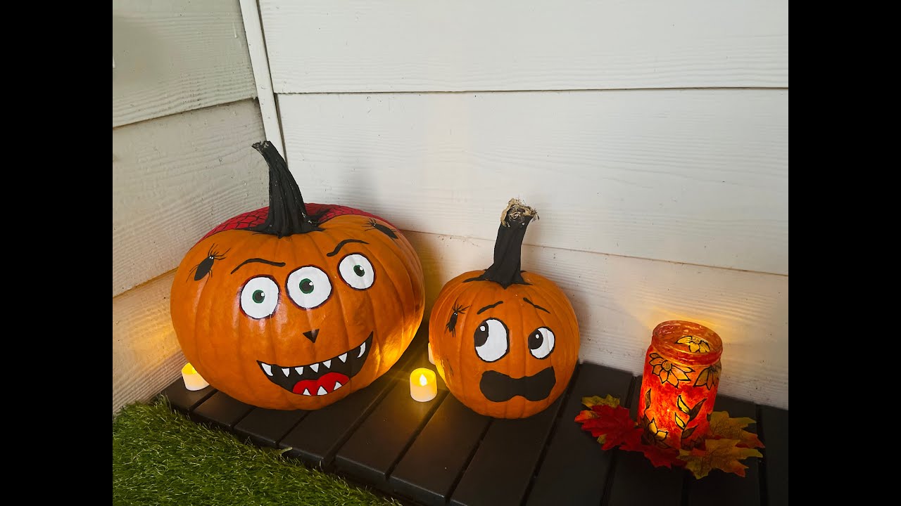 Pumpkin painting | spooky pumpkin | Monster pumpkin | Spiderman pumpkin | Halloween 2022 | Halloween