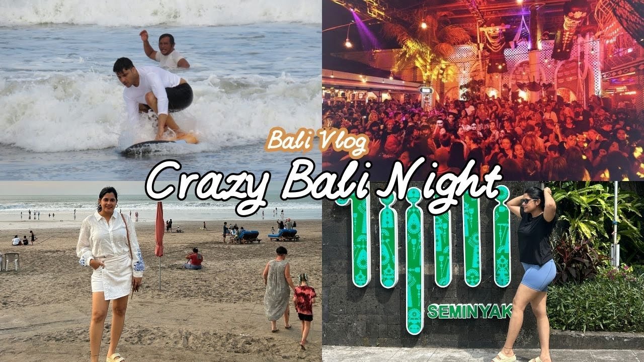 Bali Day 4 | First Time Surfing, Romantic Dinner & Crazy Night at Motel Mexicola | The MaHi Way