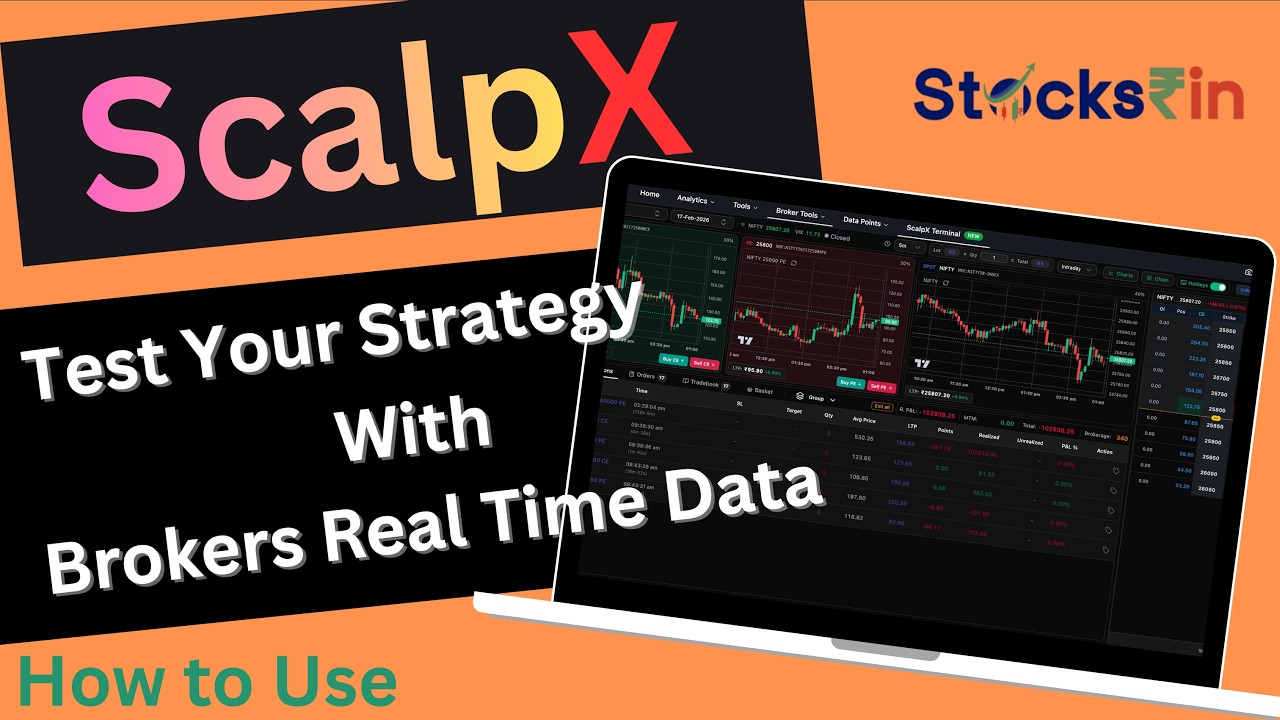 ScalpX by Stocksrin &ndash; Live Market Scalping & Strategy Testing with Real Broker Data