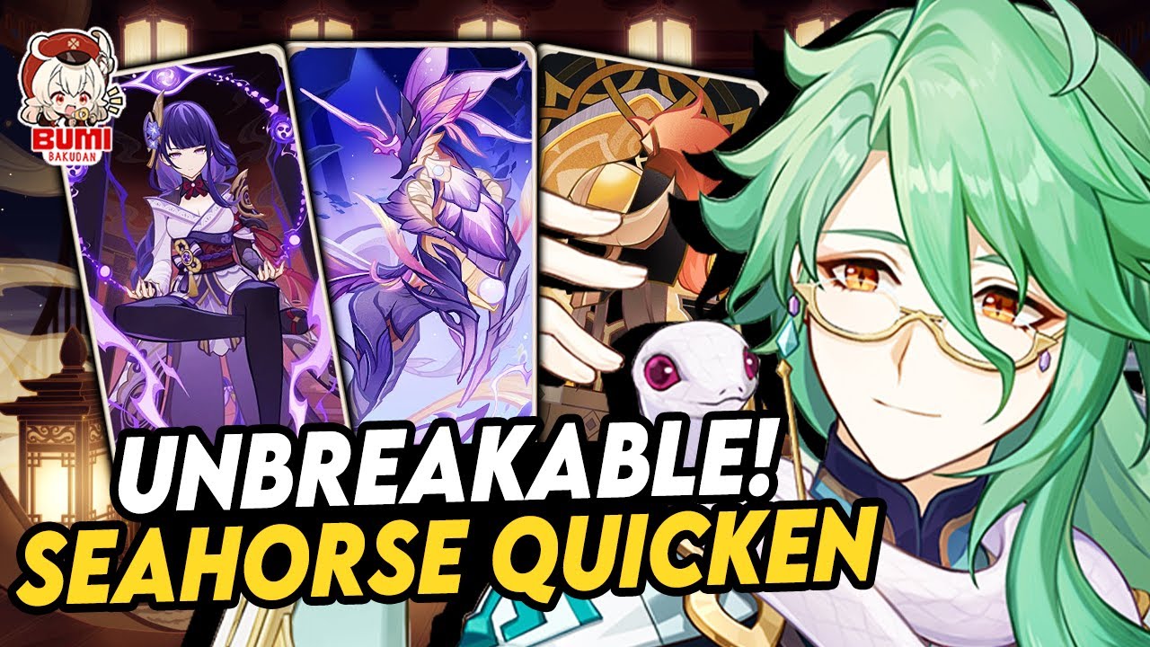 It's All About Shield And Heals, Baizhu Seahorse Quicken Deck | Genshin TCG