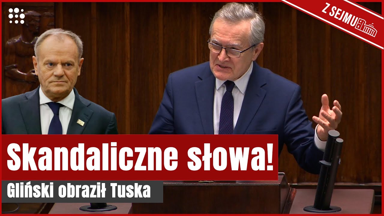 Skandal w Sejmie! Gliński nazwał Tuska 