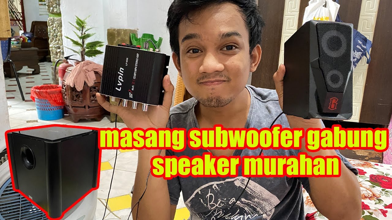 Pasang lvpin mini amplifier pake subwoofer polytron!! Jos gandos hasilnya!!