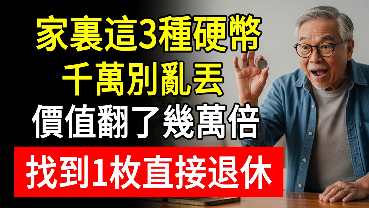 家裏這3種硬幣，千萬別亂丟！價值翻了幾萬倍，找到1枚直接退休！#老林 #真知生活 #中老年理財 #意外之財 #斷舍離 #舊物回收