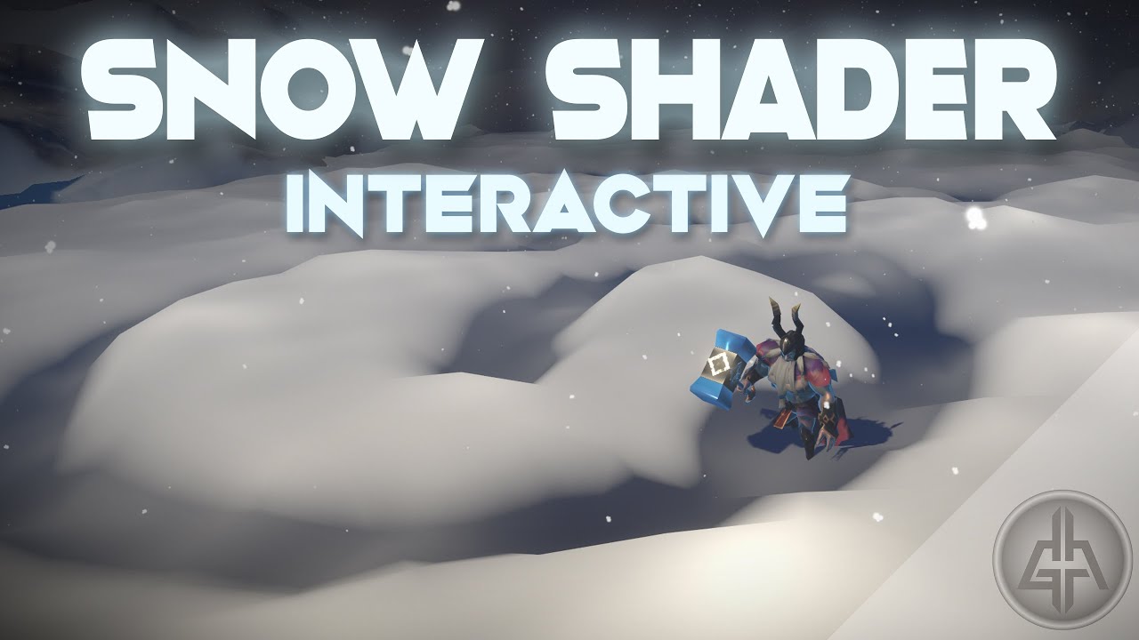 Unity Shader Graph — Учебное пособие по интерактивному эффекту снега