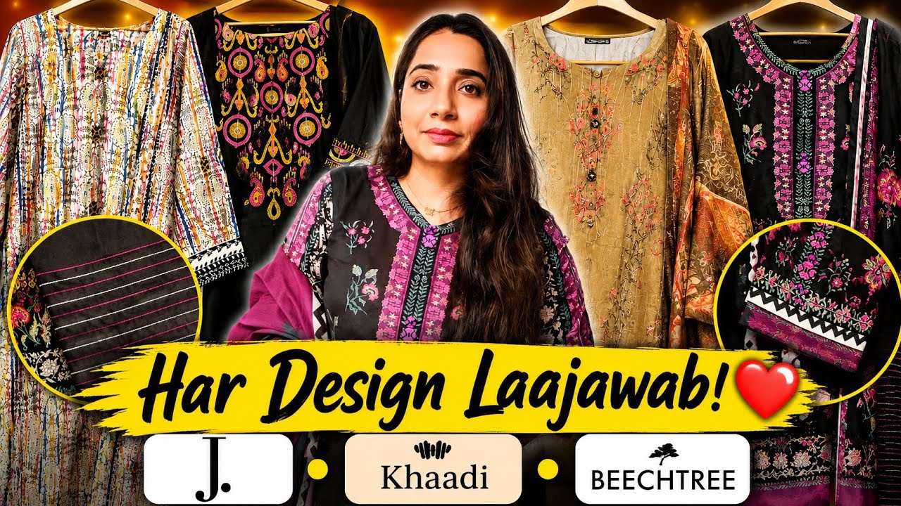 Branded Summer Suit Collection | J., Khaadi, Beechtree Dress Designs / Daily Vlog