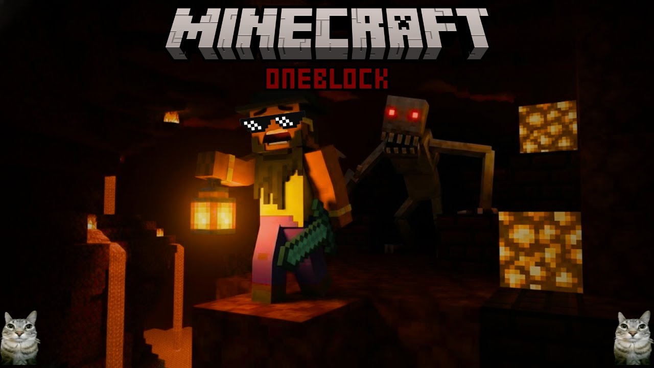 El TERROR Llegó al NETHER (Minecraft ONEBLOCK)