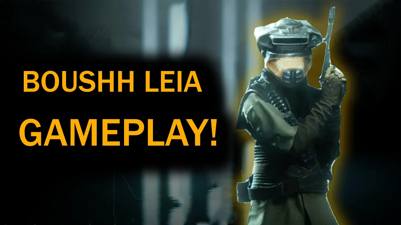 Boushh Leia Gameplay: Legendary Skin - Star Wars Battlefront 2