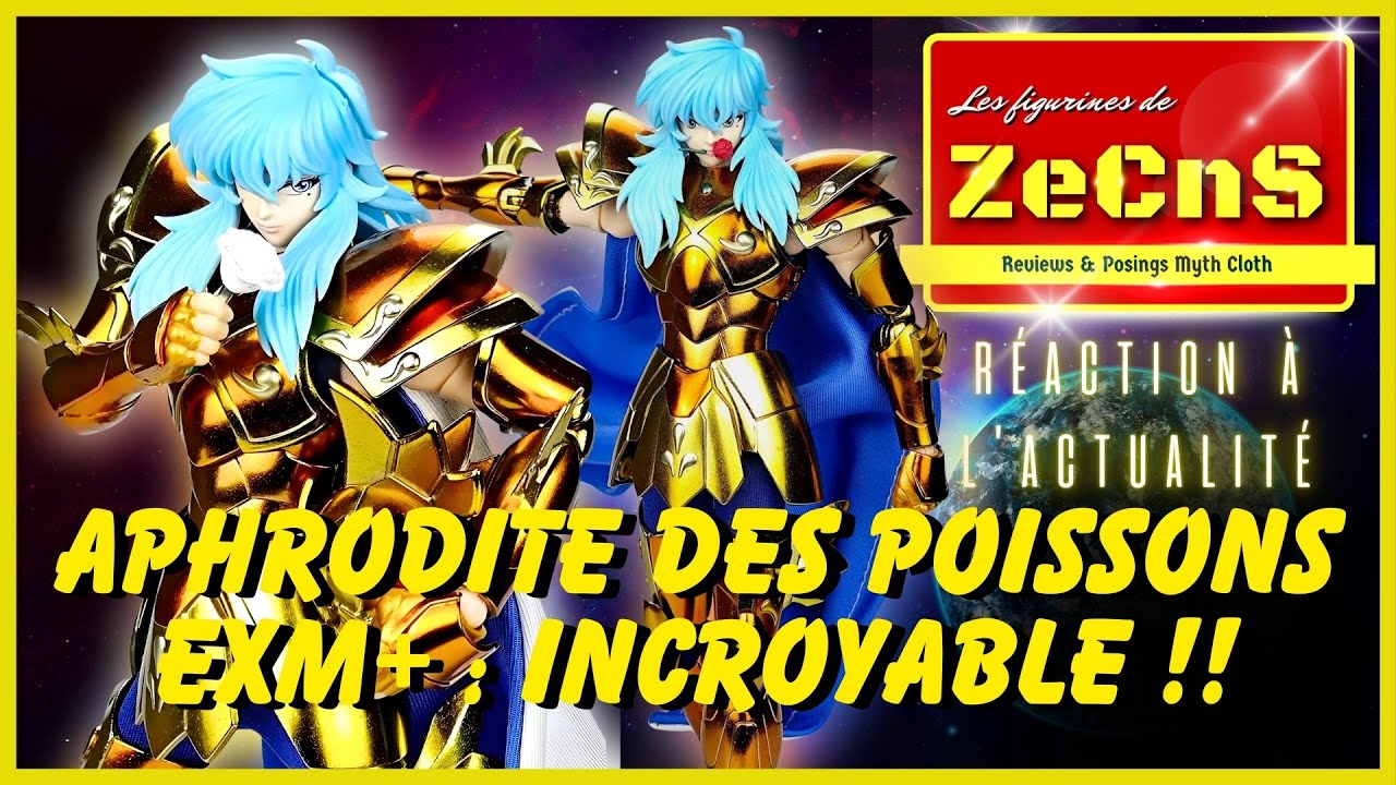Newscast Myth Cloth - Les Figurines de ZeCnS - Aphrodite des Poissons EX METAL PLUS MST Reaction
