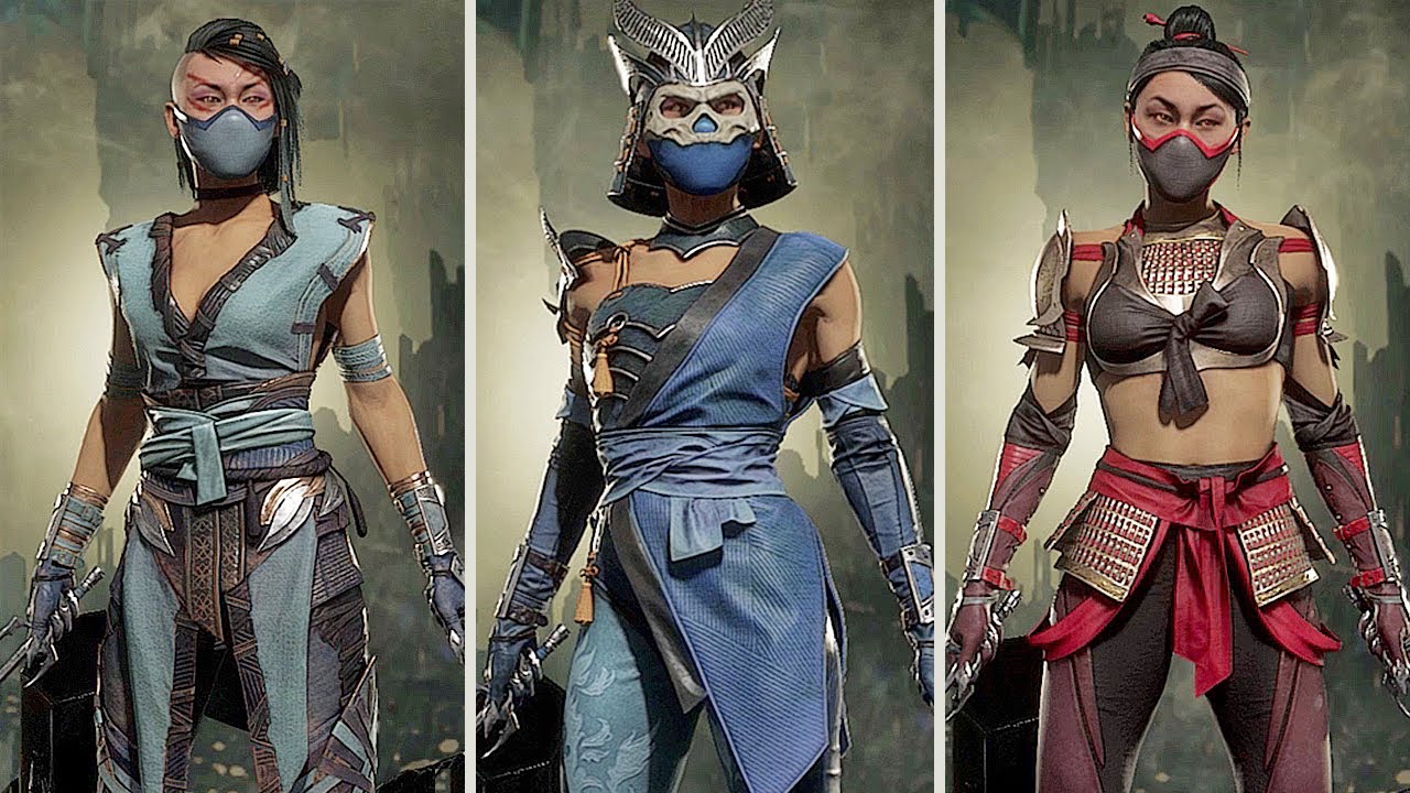 Mortal Kombat 11 - Mileena ALL Skins, Gears, Intros and Victories