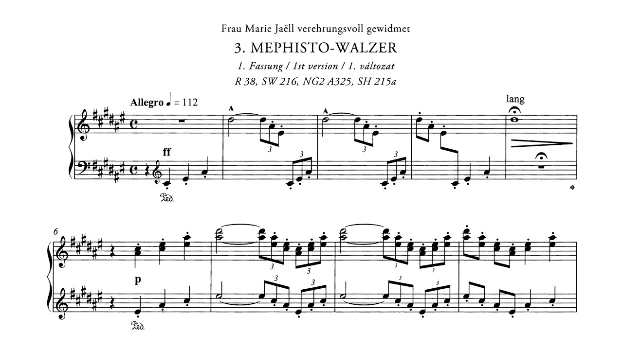 Liszt - Mephisto Waltz No. 3, S. 215a (1st Version) [Leslie Howard]