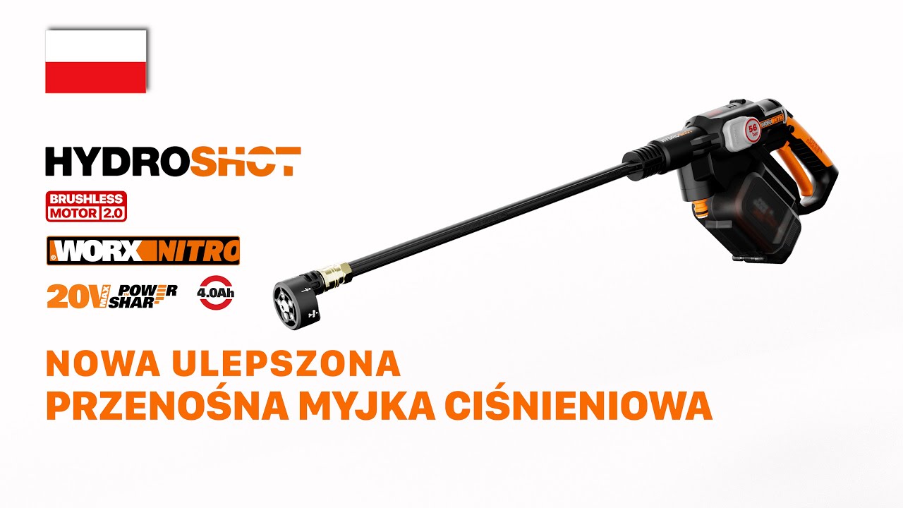 WORX WG633E PRZENOŚNA MOC CZYSZCZENIA   PL