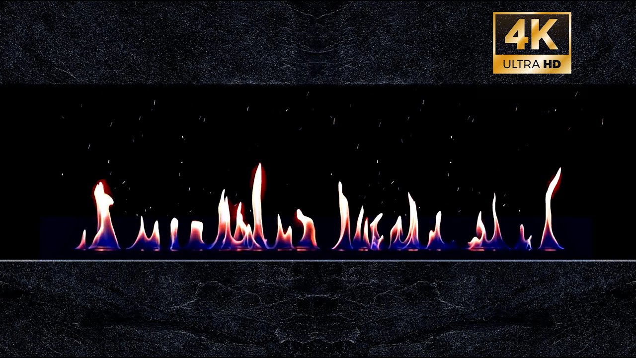 Modern Fireplace  4K 🔥 ( 6 HOURS ) with Crackling Fire Sounds (NO MUSIC)
