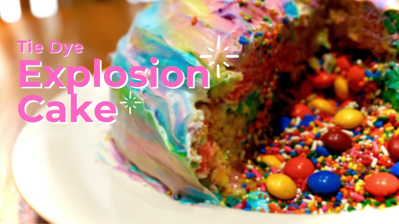 HOW TO: Food Allergies Friendly Tie Dye 'Explosion' Cake