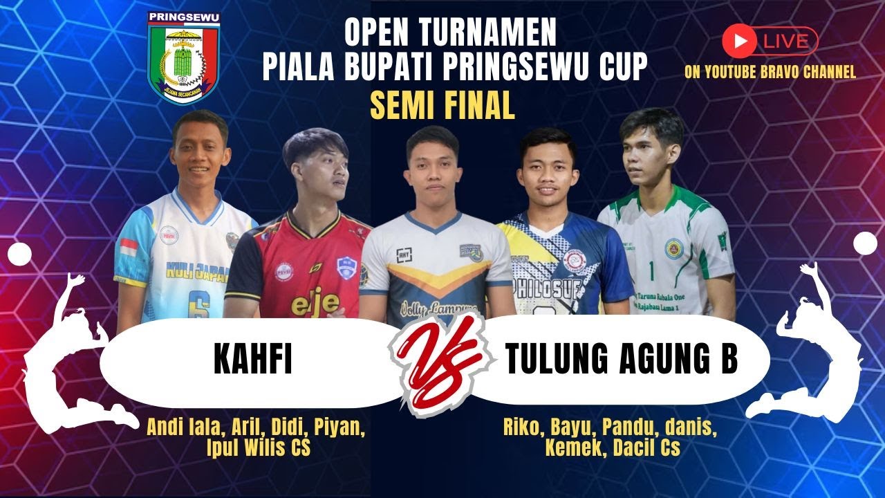 TULUNG AGUNG (Dacil, Aldo, Bayu, Pandu, Riko, Kemek) VS KAHFI (Andi Lala, Didi, Aril, Piyan, Wilis