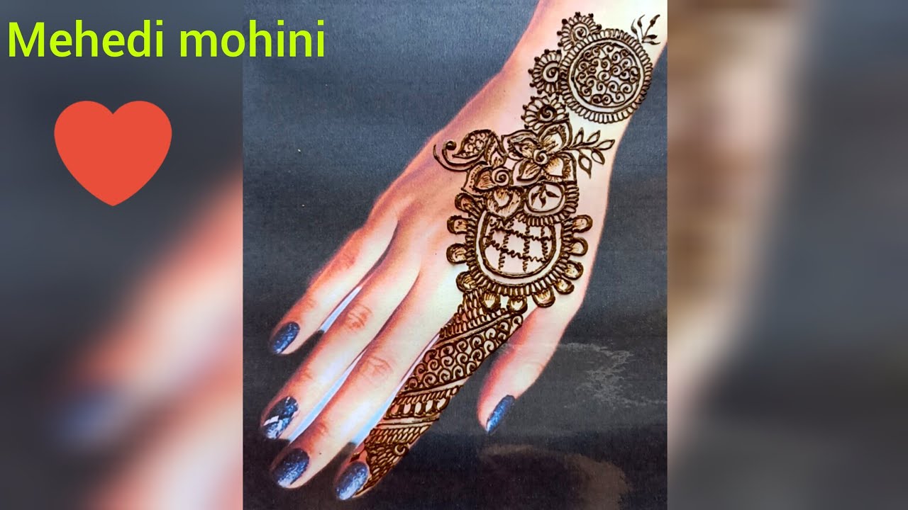 Beautiful back hand mehndi design/arabic mehndi design/very simple and easy mehndi design/mehendi ka