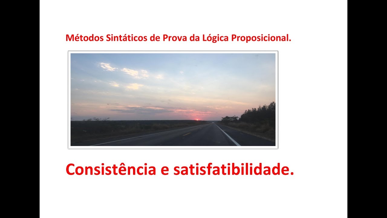 Um m&eacute;todo sint&aacute;tico de prova na L&oacute;gica Proposicional. Consist&ecirc;ncia e satisfatibilidade.