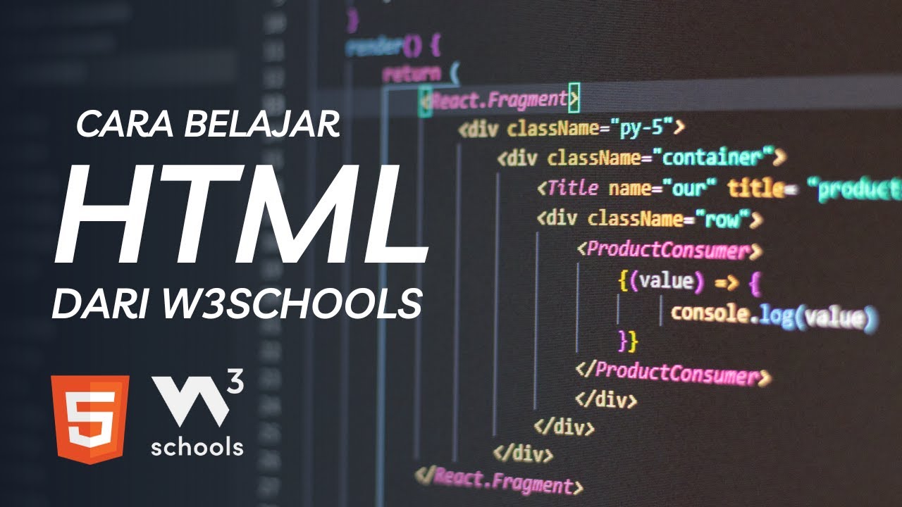 Cara Cepat Belajar HTML dari w3schools