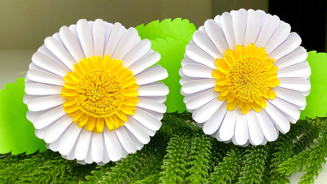 Amazing Paper Flower Making | Paper Crafts For School | Home Decor | Paper Flower Easy | DIY | Craft