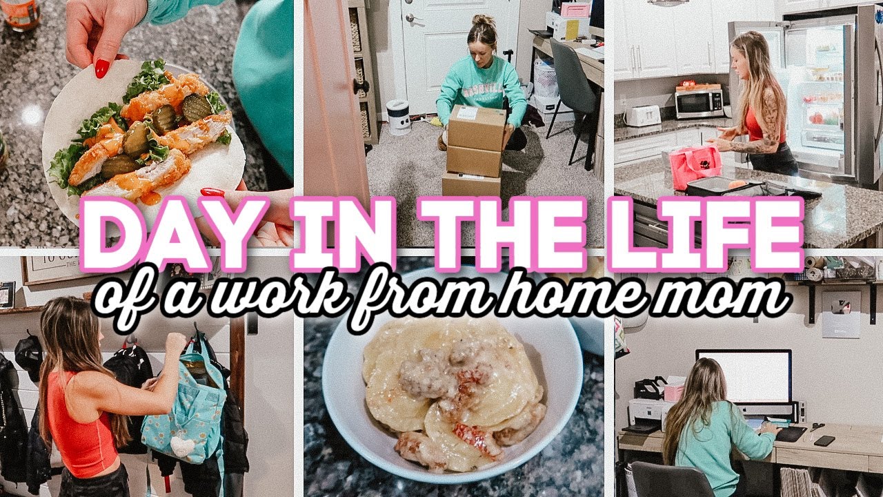 DAY IN THE LIFE OF A WORK FROM HOME MOM OF 3 // get it all done