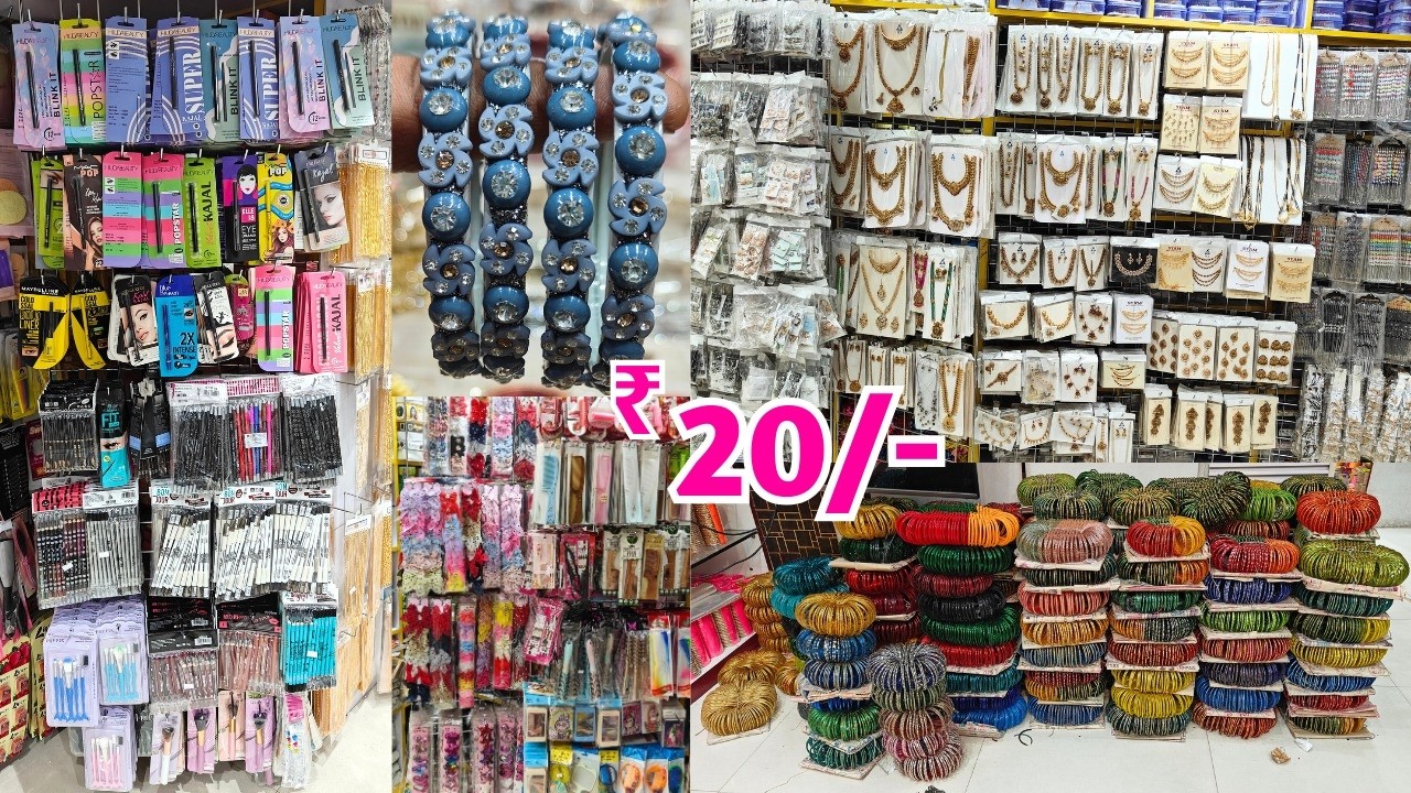 #begumbazar wholesale bangles market ₹ 20 zero stone bangles jewellery hair accessories cosmetics