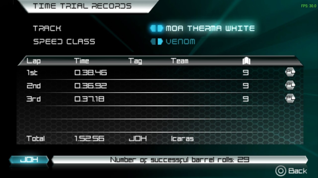 Wipeout Pulse - Moa Therma White - Venom  1:52.560