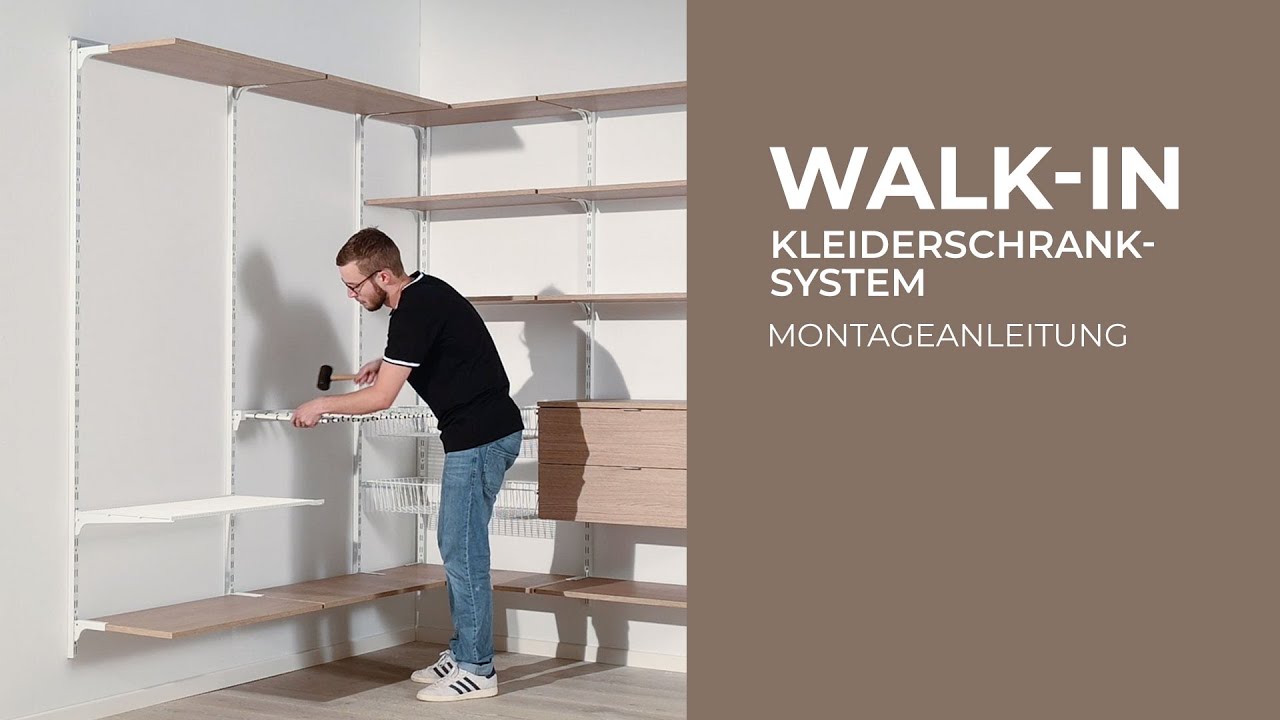Regalsystem Kleiderschrank montieren | WALK-IN System fürs Ankleidezimmer