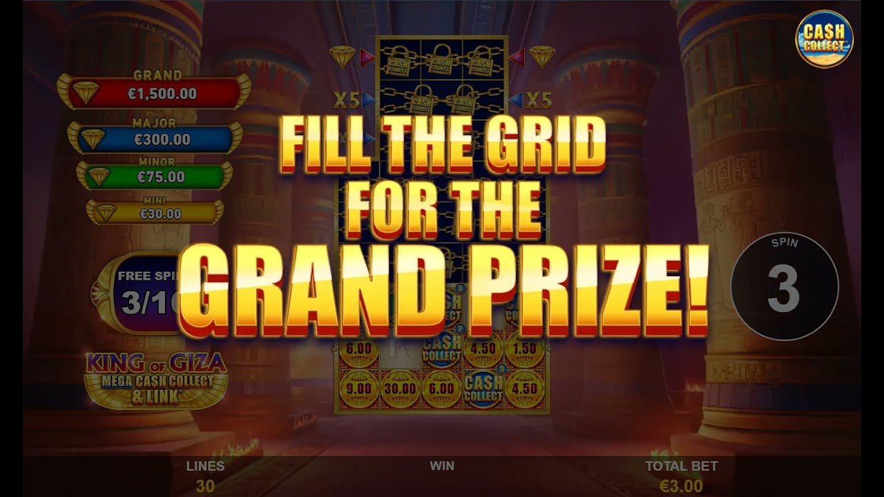 King of Giza: Mega Cash Collect & Link - Playtech Slot