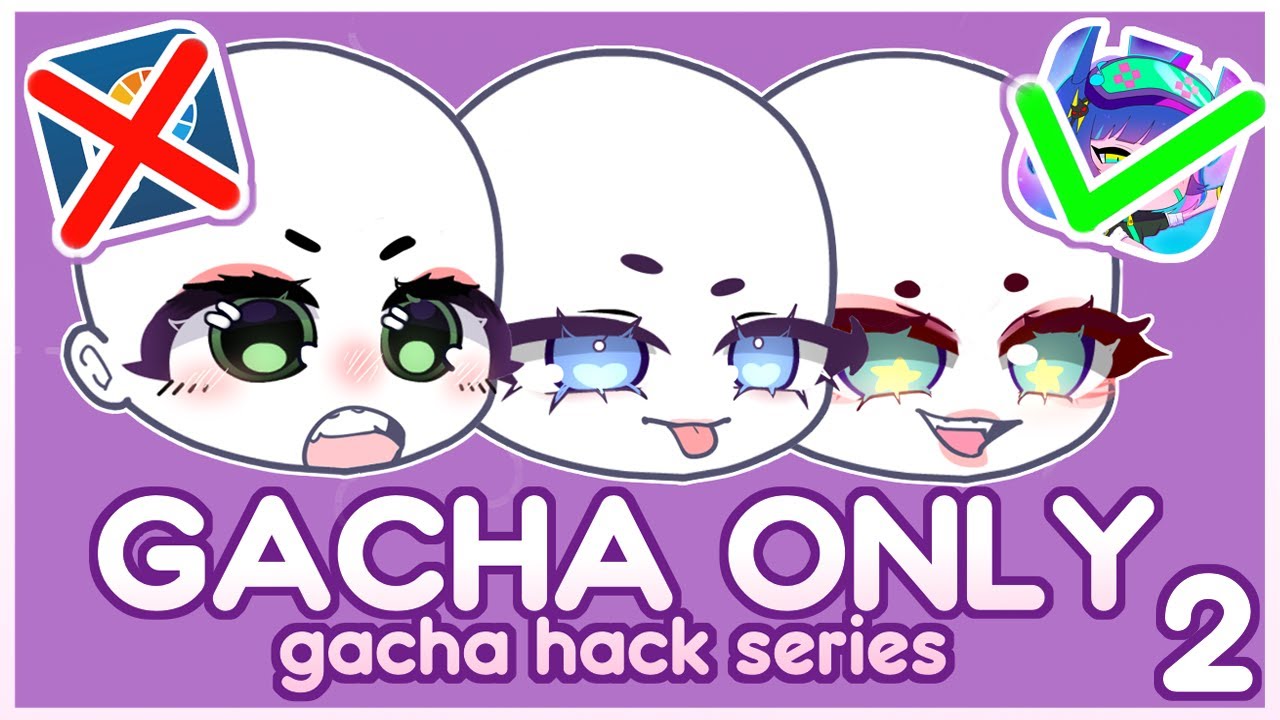 [ ✨ ] How to make aesthetic custom eyes in Gacha #2 II (NO EDITING PROGRAM)
