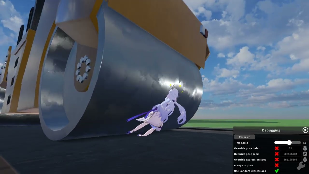 Flattened Girls Robin flattened (Malleable Girl Simulator 1.8.1)