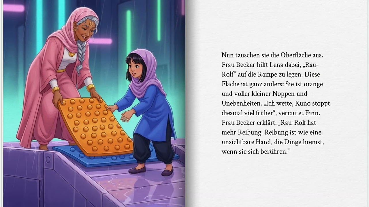 Kuno und das große Neon Rennen GERMAN Kindergeschichte Wissenschaftsspaß für Kinder