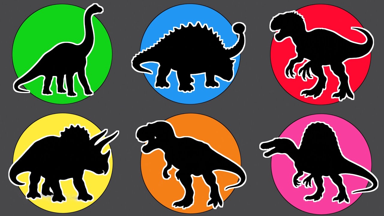 Mengenal Hewan Jurassic / Dinosaurus : T-rex, Brachiosaurus, Spinosaurus, Ankylosaurus,  Allosaurus