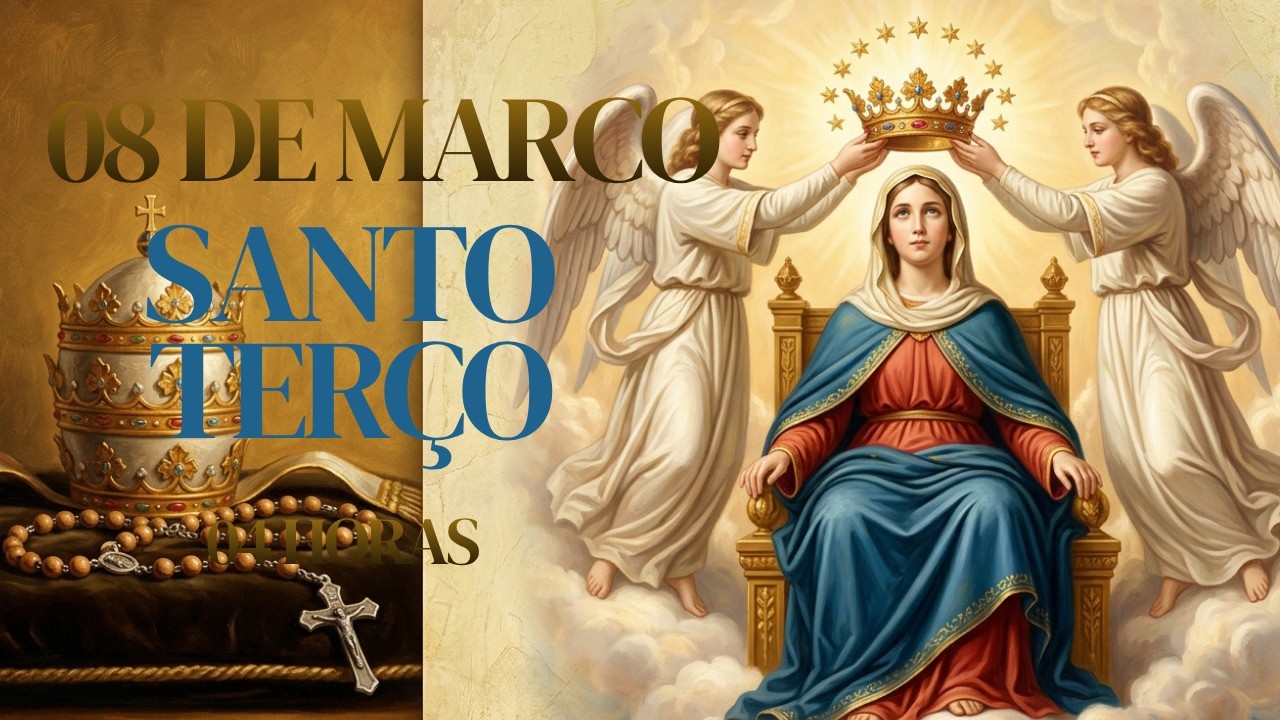 SANTO TERÇO | Domingo, [3/8/2026] – Mistérios Gloriosos | A VITÓRIA DA FÉ SOBRE O MEDO | 04 HORAS