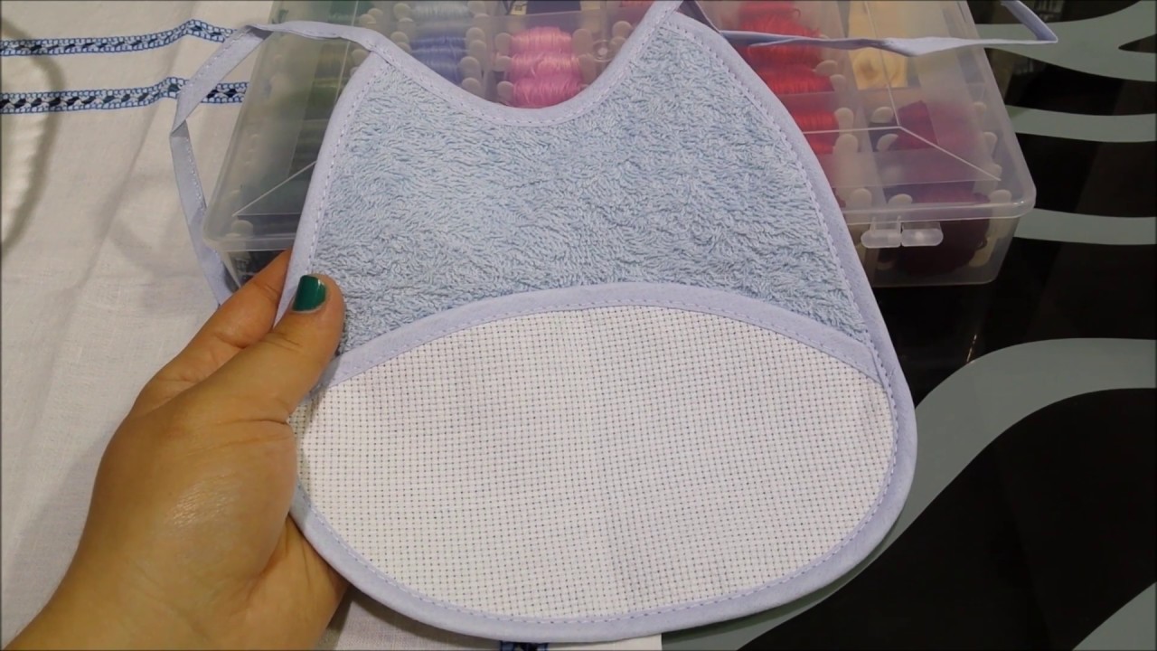 Come ricamare un bavaglino a punto croce - Tutorial ricamo a mano