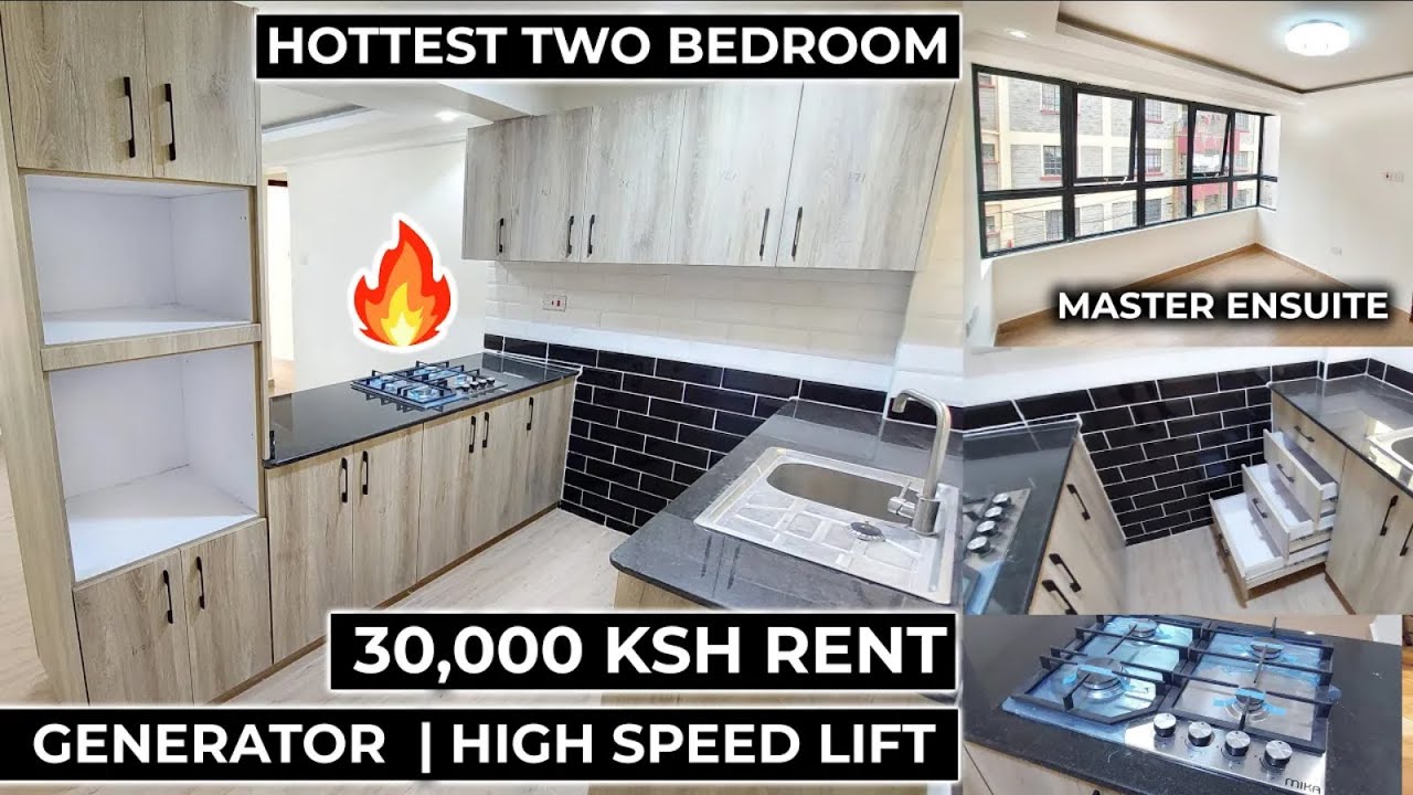 OMG! I FOUND THE NICEST TWO BEDROOM MASTER EN-SUITE | FITTED KITCHEN | HIGH SPEED LIFT | GENERATOR
