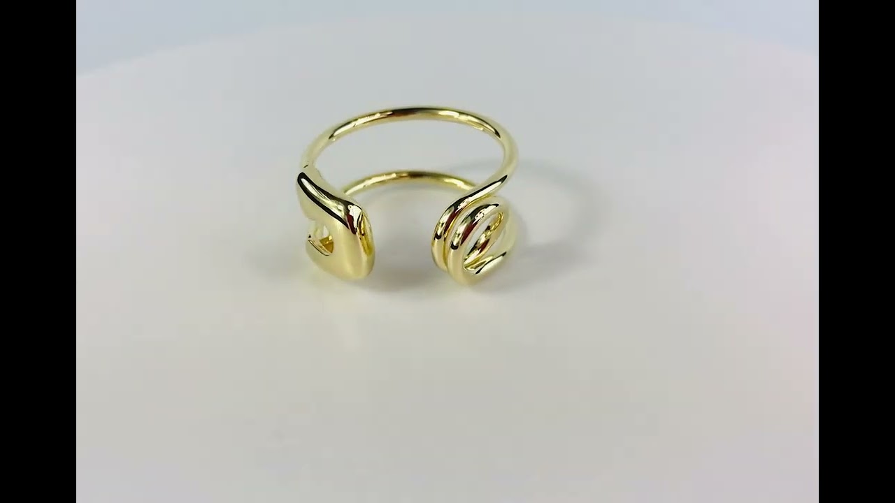 Bague ajustable femme épingle a nourrice