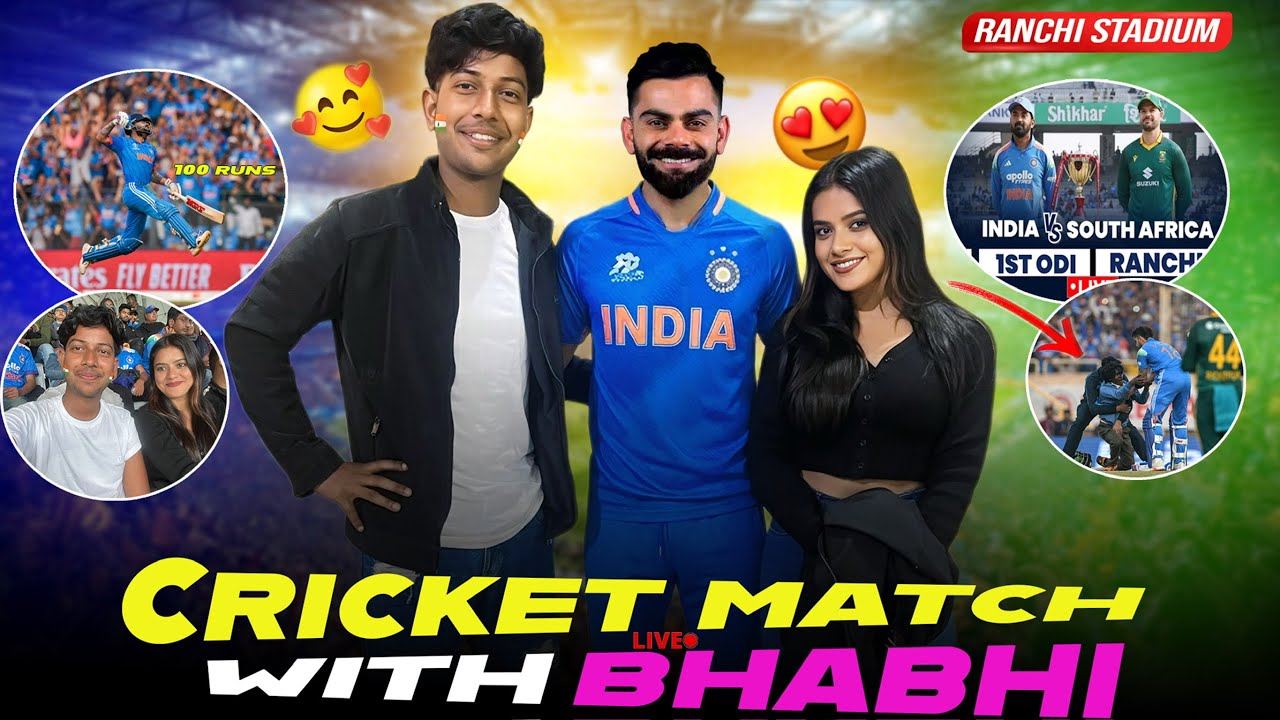 Pehli bar Stadium Gaye Match Dekhne 🤩|| Virat Kohli Ka Century 💯😍