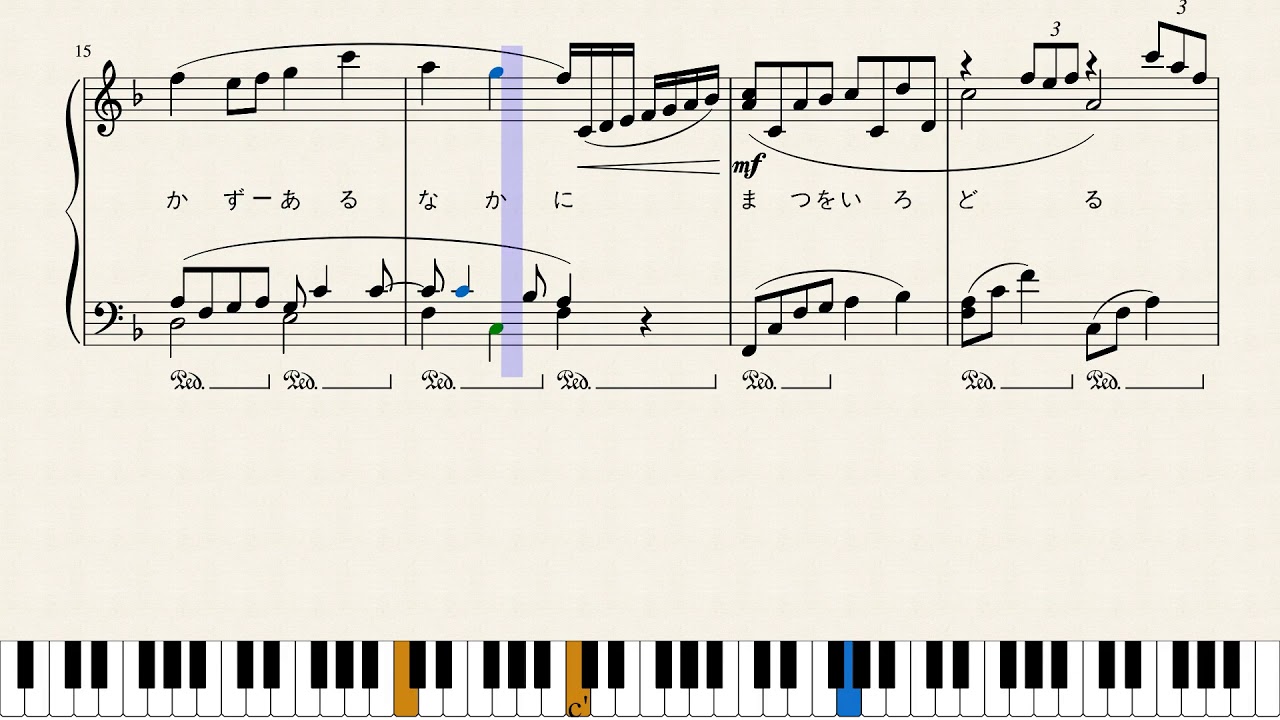 japanese maple(紅葉) by Composer:Teiichi Okano(岡野貞一,1878-1941）