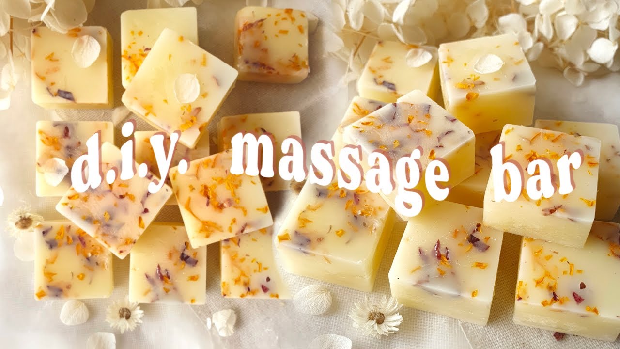 DIY massage bar tutorial  &bull; great gift idea! all natural easy recipe [craft vlog]