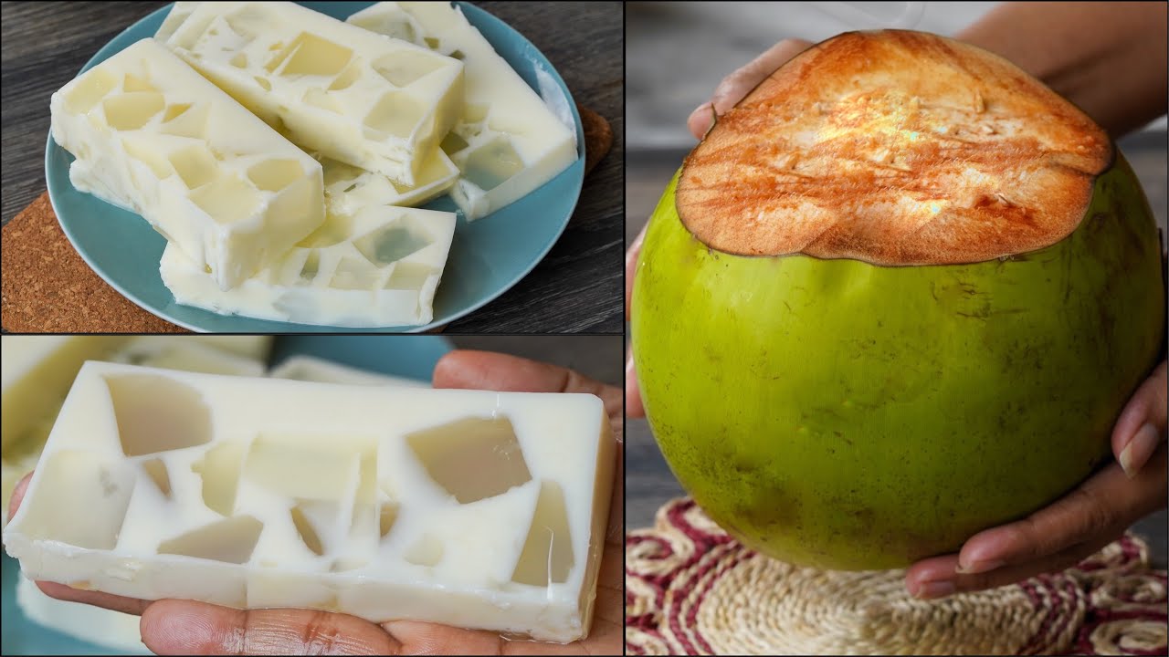 Tender Coconut Jelly Pudding Dessert | Ramadan Special | Summer Coconut Pudding Dessert Recipe
