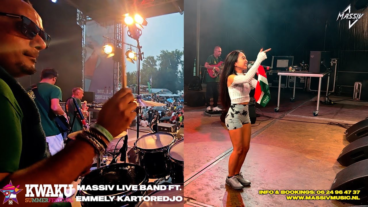 MASSIV - LIVE AT KWAKU 2025 - PARI KARO X RAAJA - EMMELY KARTOREDJO - (DRUMCAM: RICKY RAMGOELAM)