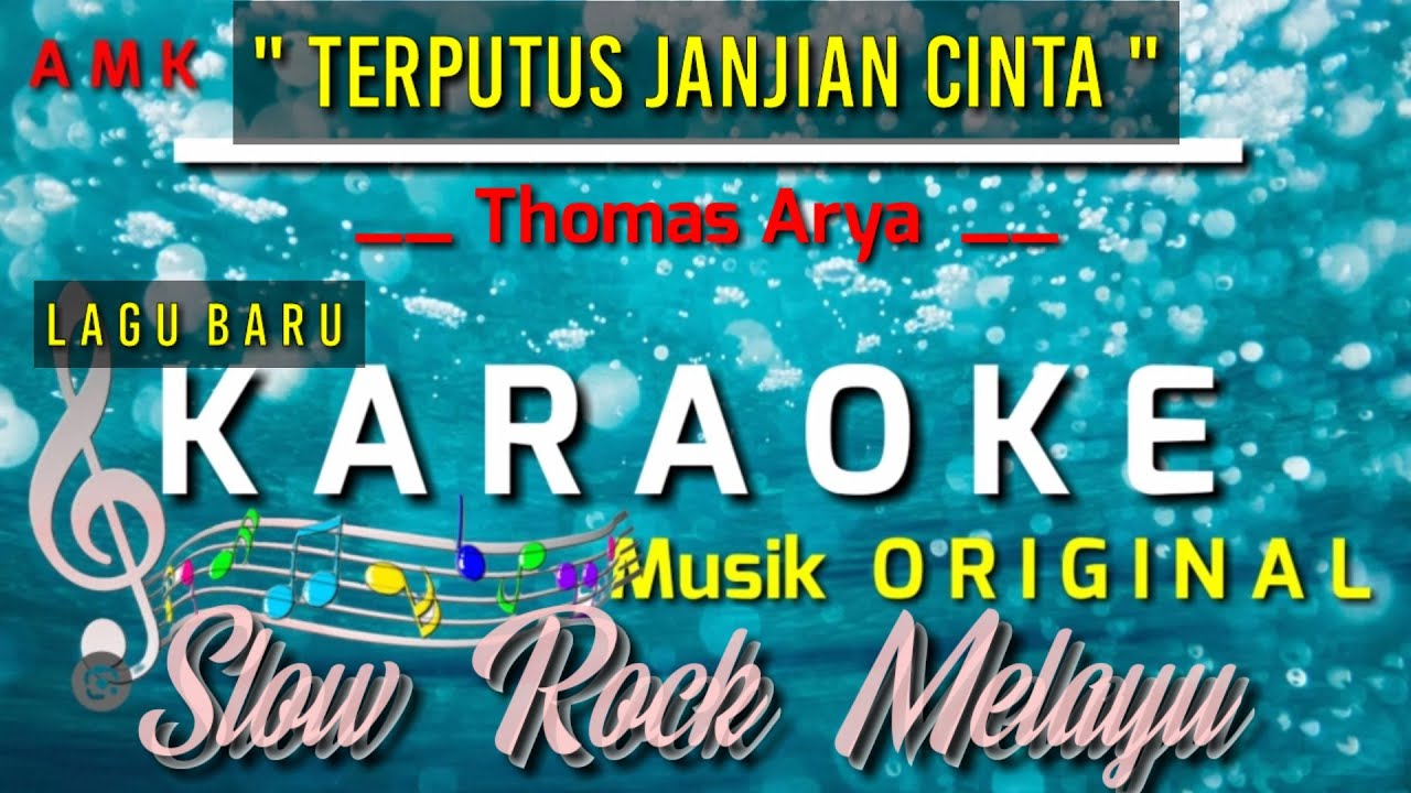 TERPUTUS JANJIAN CINTA - THOMAS ARYA || KARAOKE NADA ORIGINAL