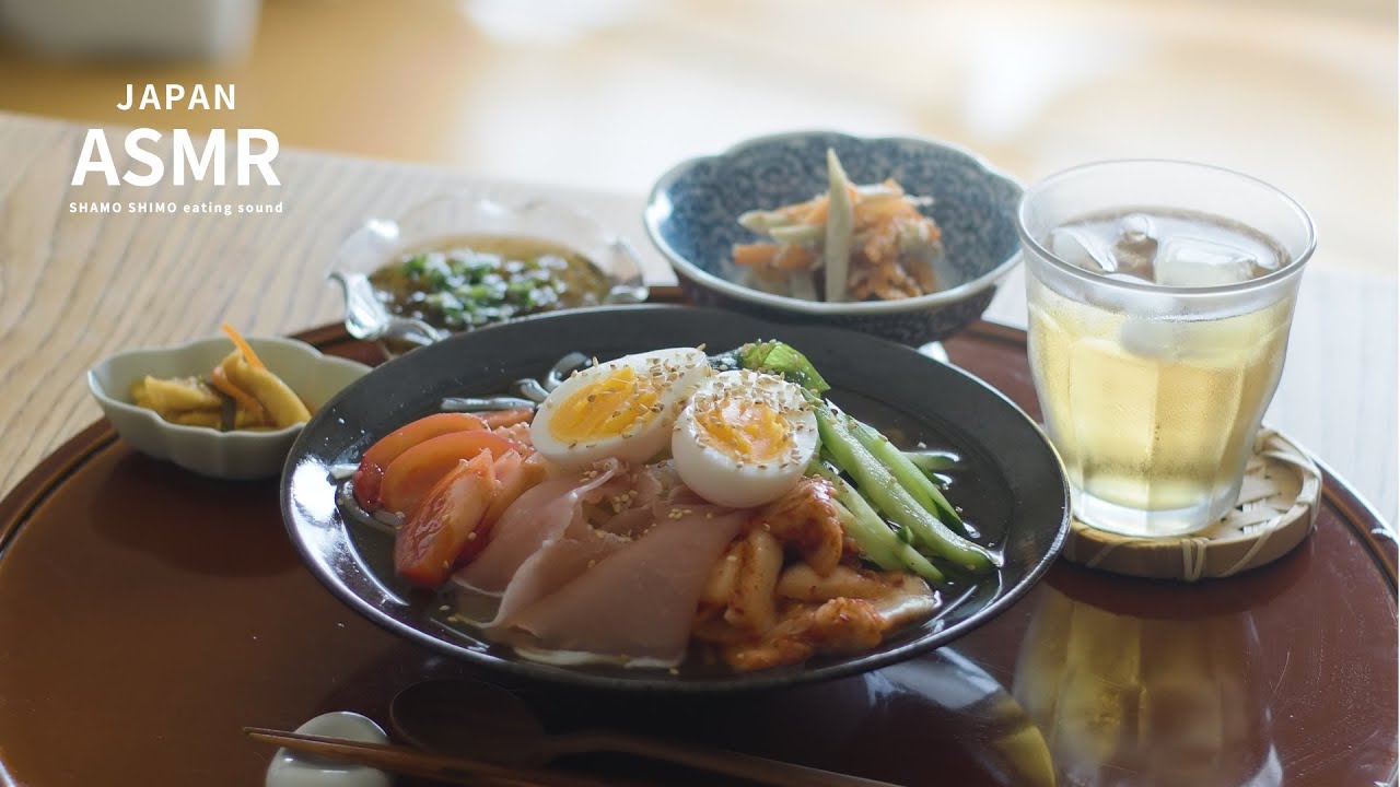 ASMR セーターを着る前に、冷麺を楽んでおく。【Eating Sounds/Mukbang/No Talking】